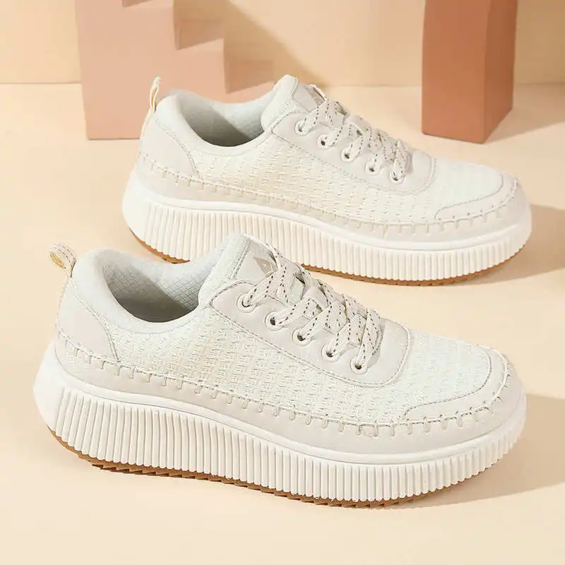 Badminton News - Zapatos marrones para mujer, botas planas